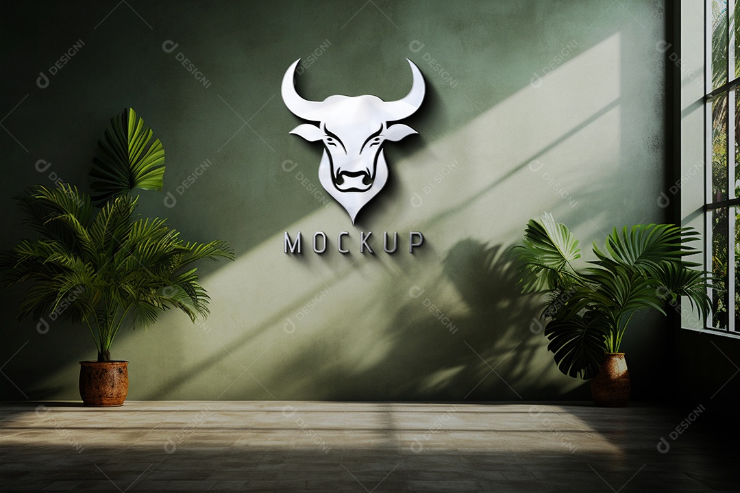 Mockup Logotipo de Empresa PSD Editável