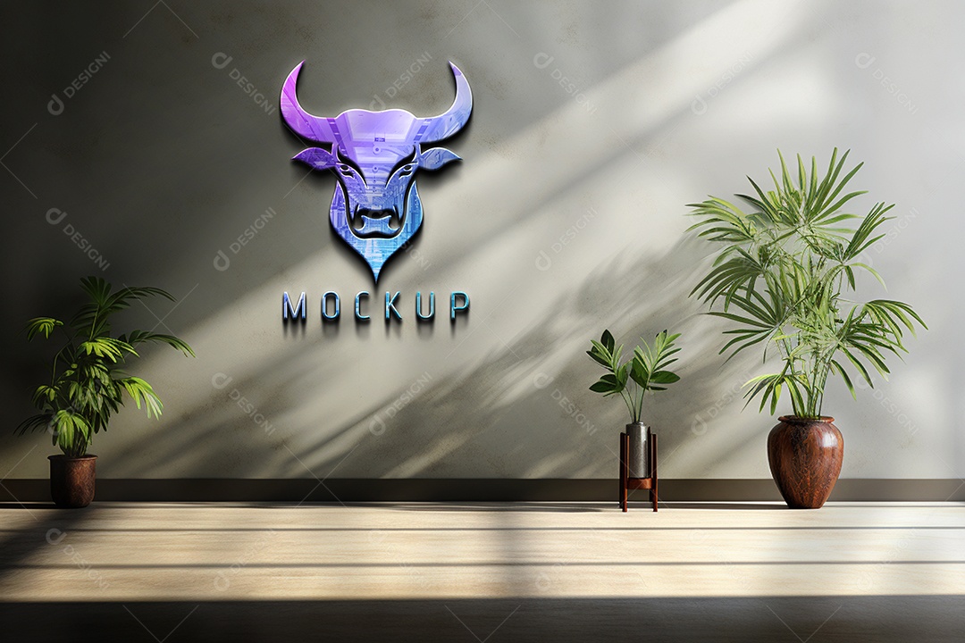 Mockup Logotipo de Empresa PSD Editável