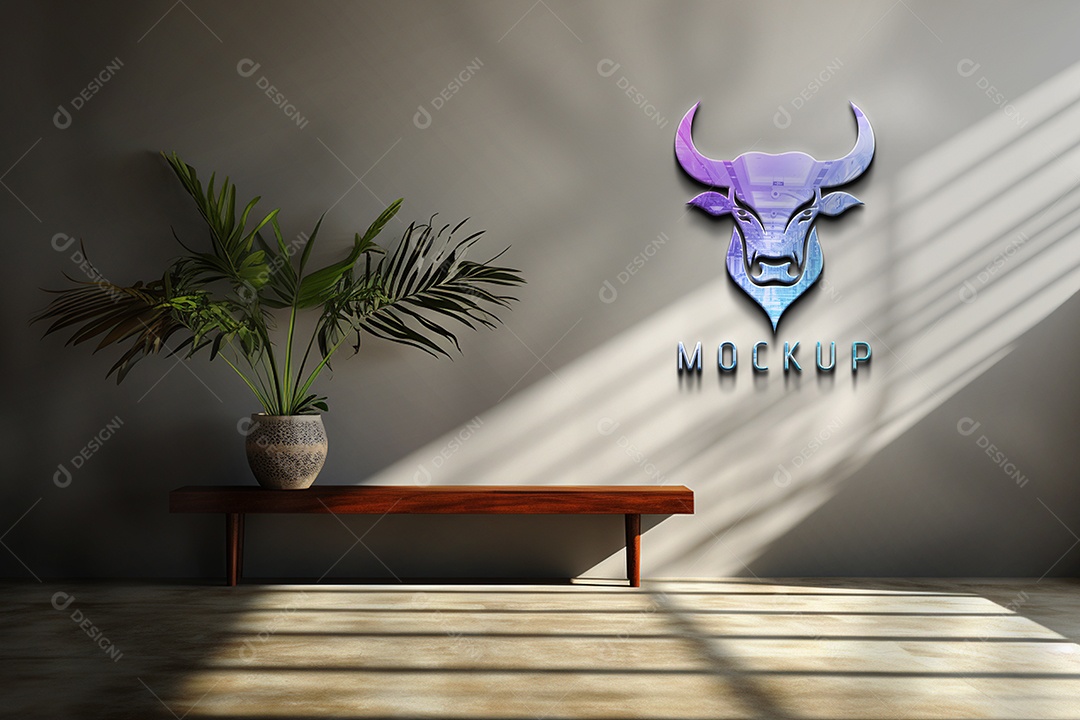 Mockup Logotipo de Empresa PSD Editável