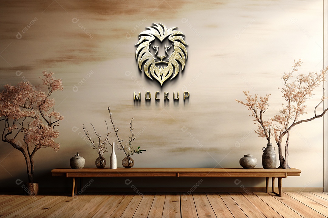 Mockup Logotipo de Empresa PSD Editável