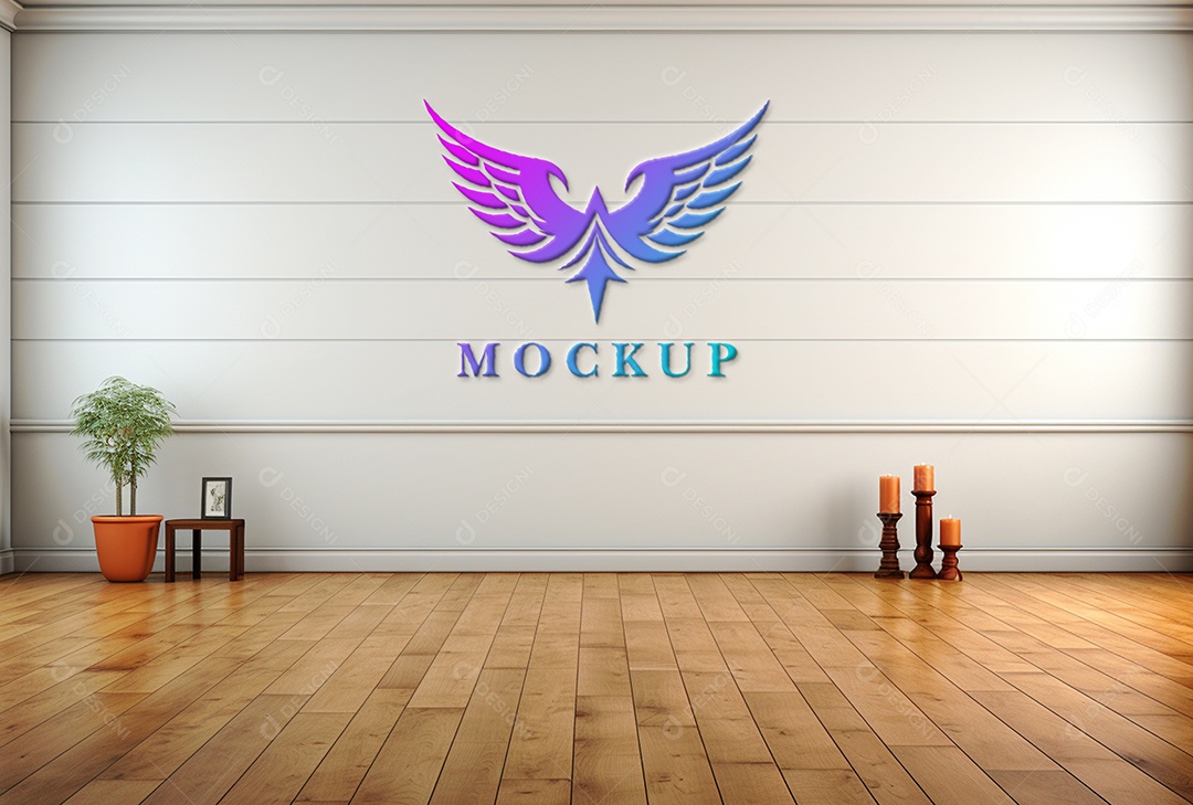 Mockup Logotipo de Empresa PSD Editável