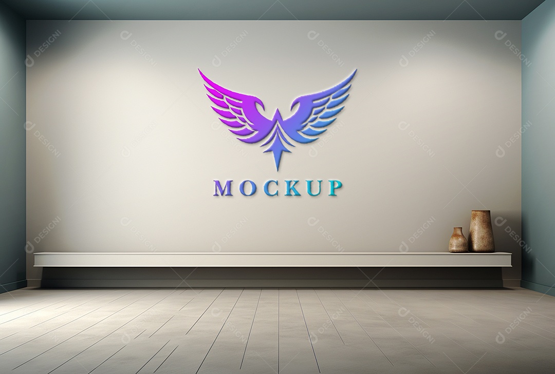 Mockup Logotipo de Empresa PSD Editável