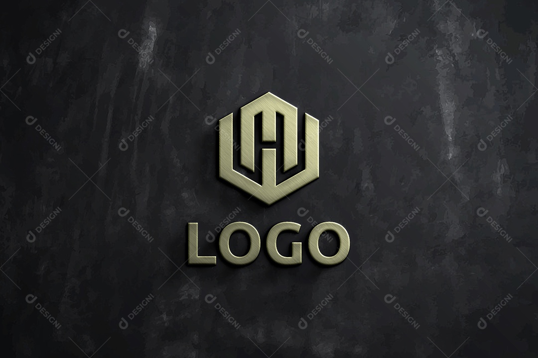 Mockup Logotipo de Empresa PSD Editável