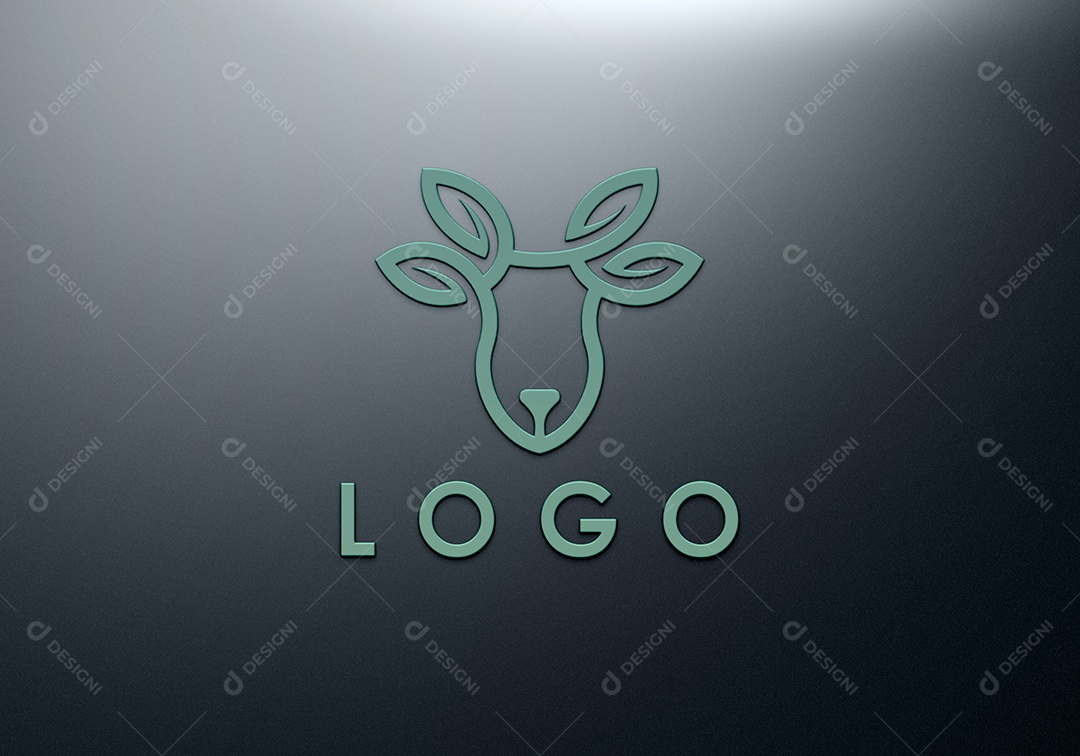 Mockup Logotipo de Empresa PSD Editável