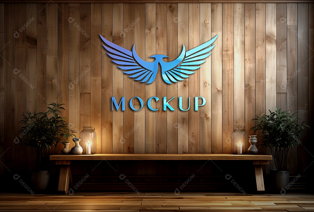 Mockup Logotipo de Empresa PSD Editável