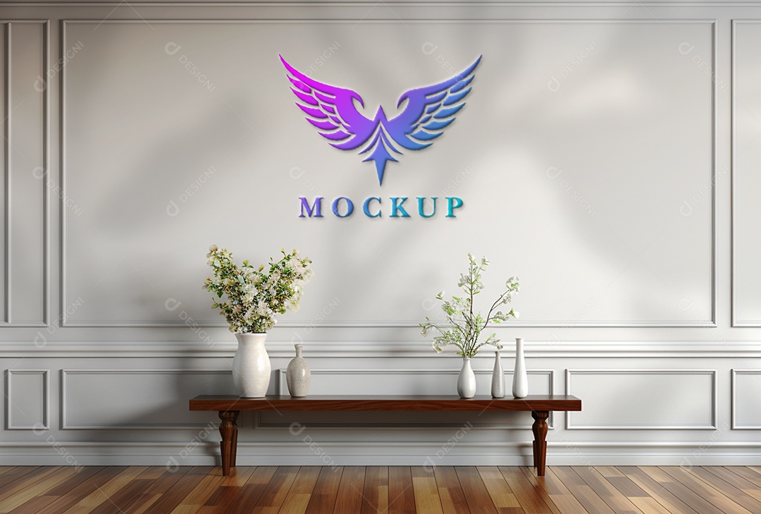 Mockup Logotipo de Empresa PSD Editável