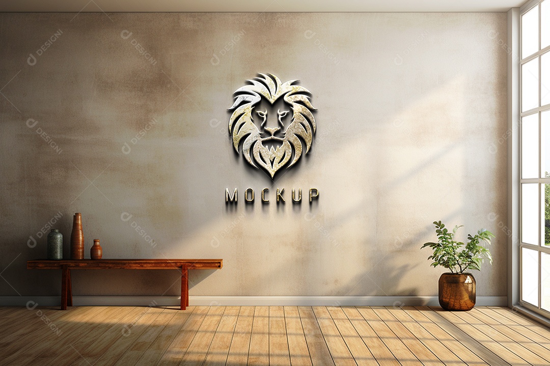 Mockup Logotipo de Empresa PSD Editável