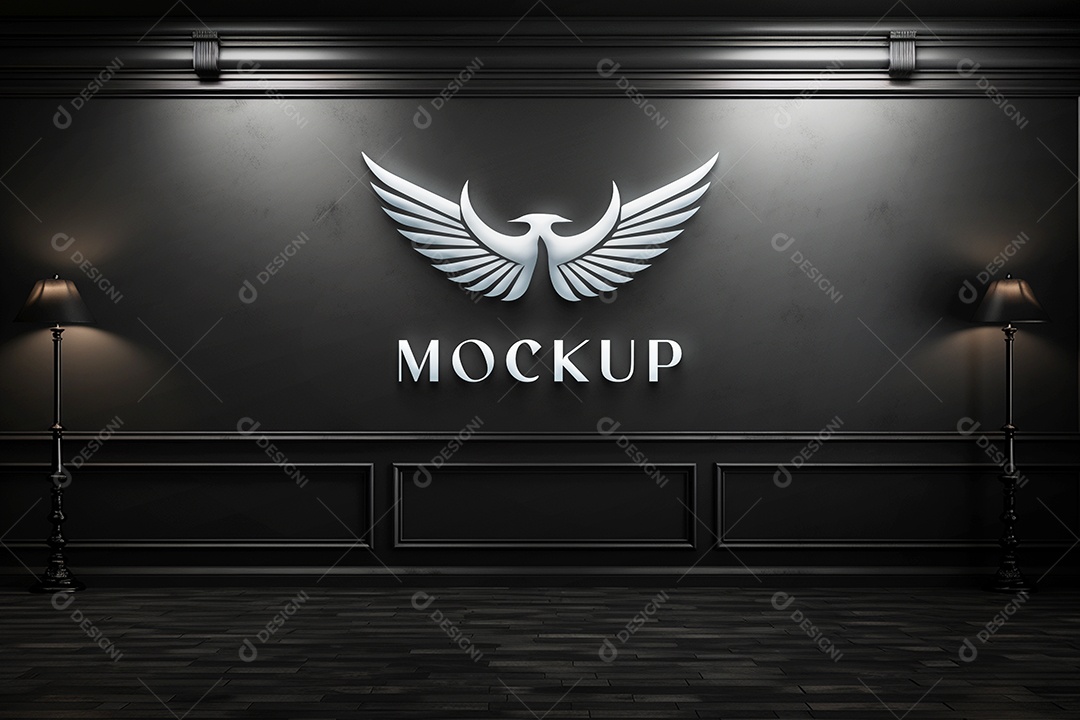 Mockup Logotipo de Empresa PSD Editável