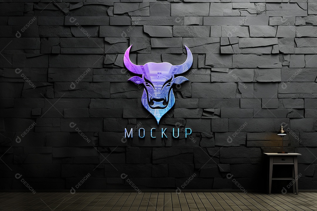 Mockup Logotipo de Empresa PSD Editável