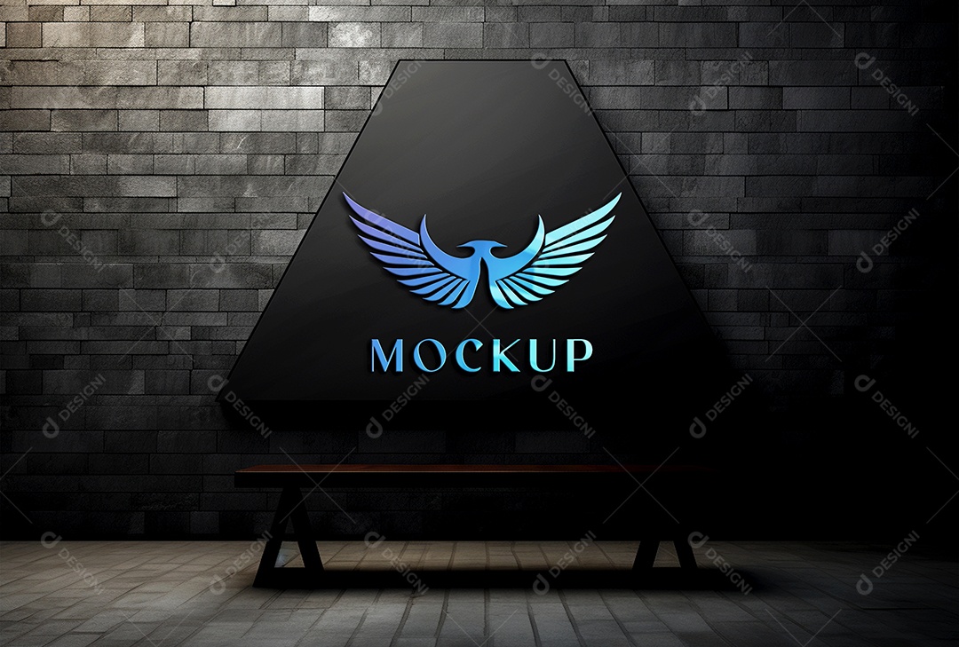 Mockup Logotipo de Empresa PSD Editável