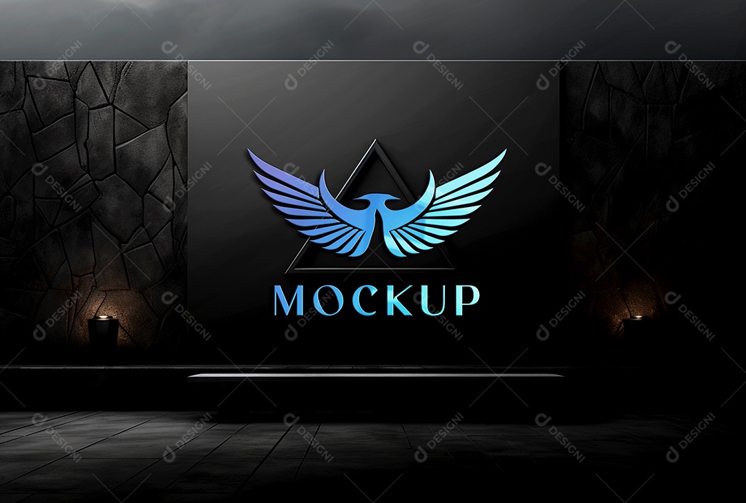 Mockup Logotipo de Empresa PSD Editável