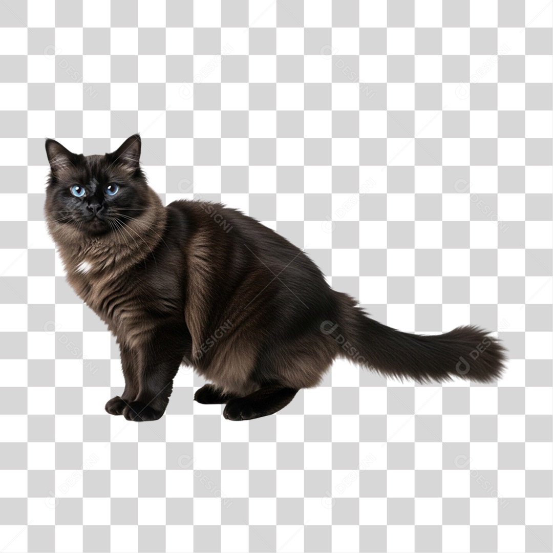 Gato Preto Animal de Estimação PNG Transparente