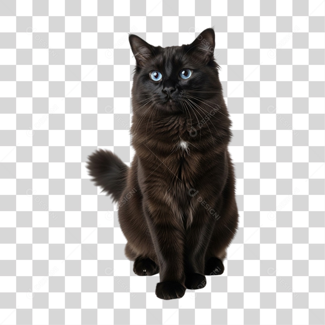 Gato Preto Animal de Estimação PNG Transparente