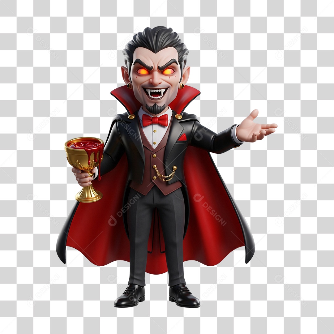Vampiro de Halloween PNG Transparente