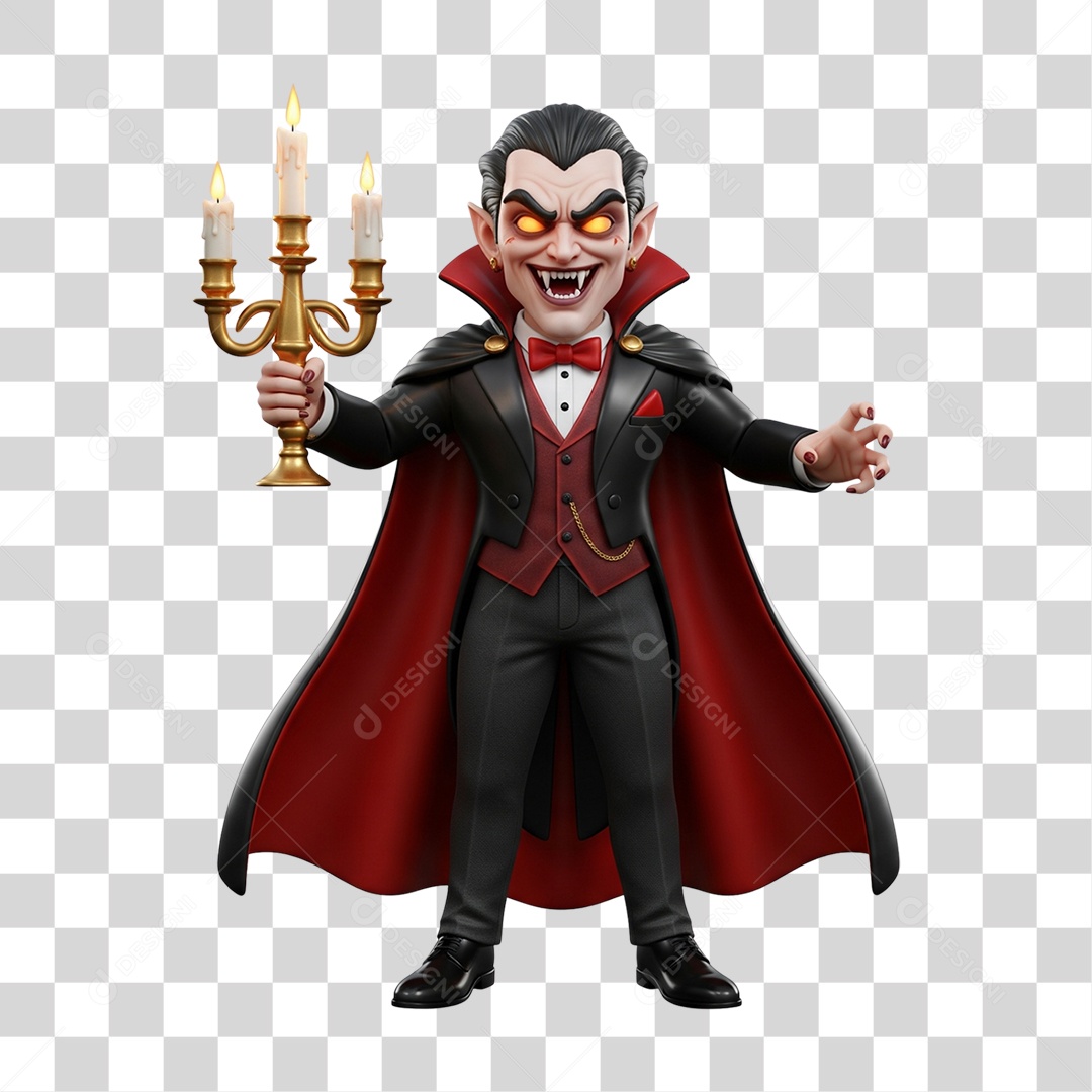 Vampiro de Halloween PNG Transparente