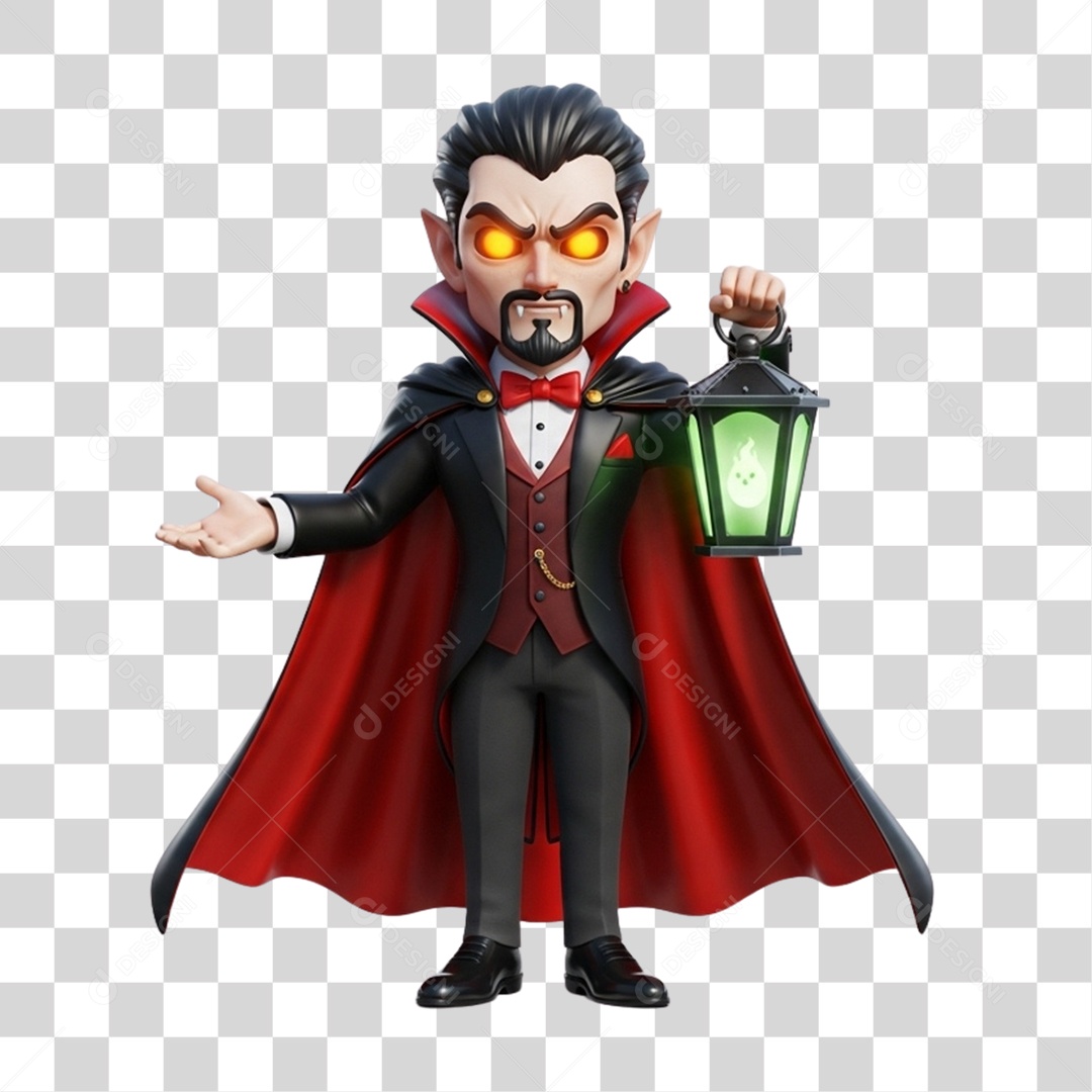 Vampiro de Halloween PNG Transparente