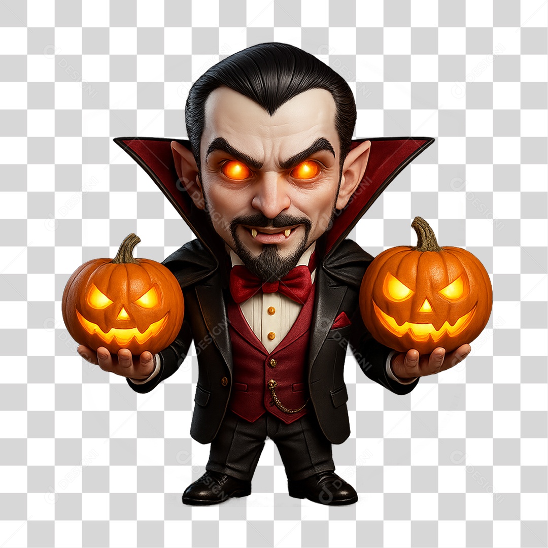 Vampiro de Halloween PNG Transparente