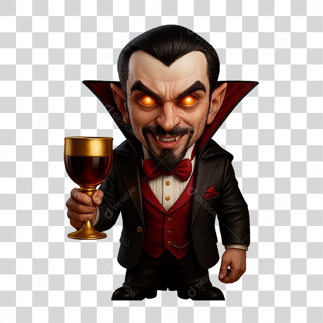 Vampiro de Halloween PNG Transparente
