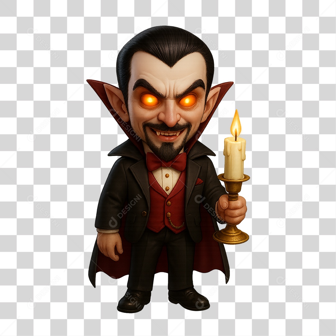 Vampiro de Halloween PNG Transparente