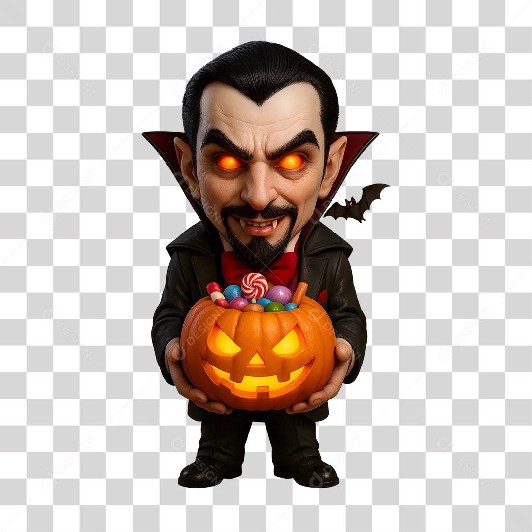 Vampiro de Halloween PNG Transparente