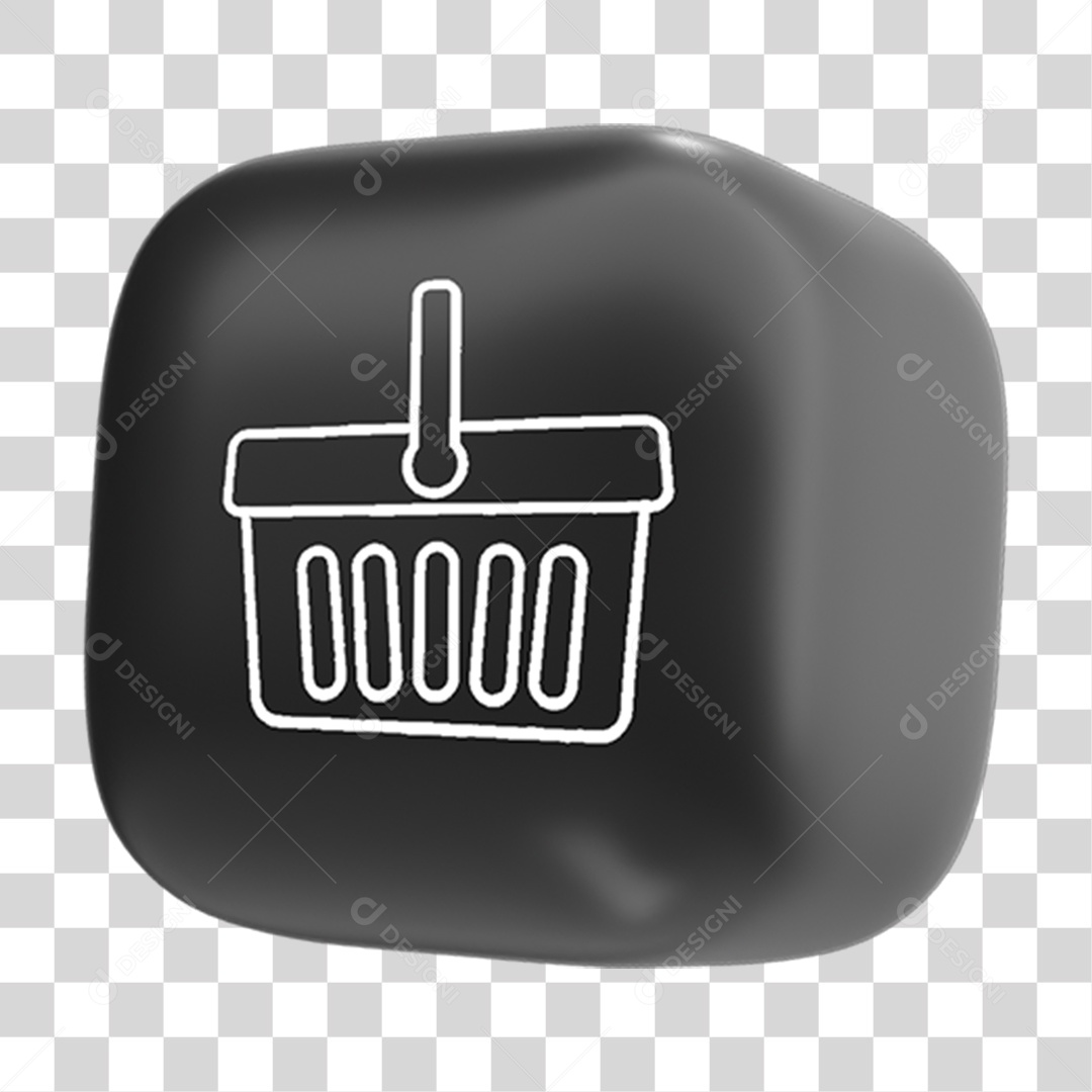 Ícone Cesta de Supermercado PNG Transparente