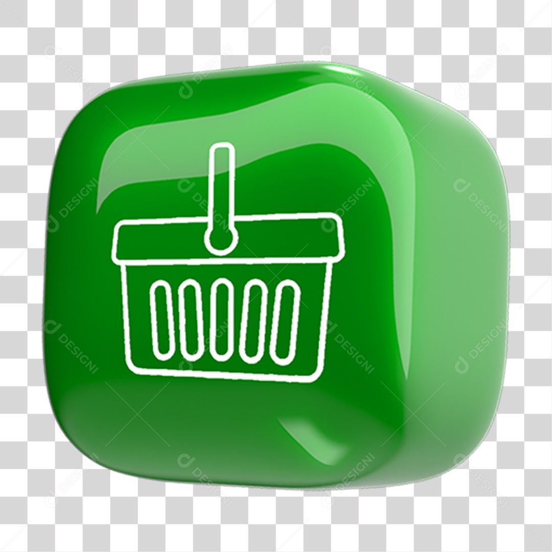 Ícone Cesta de Supermercado PNG Transparente