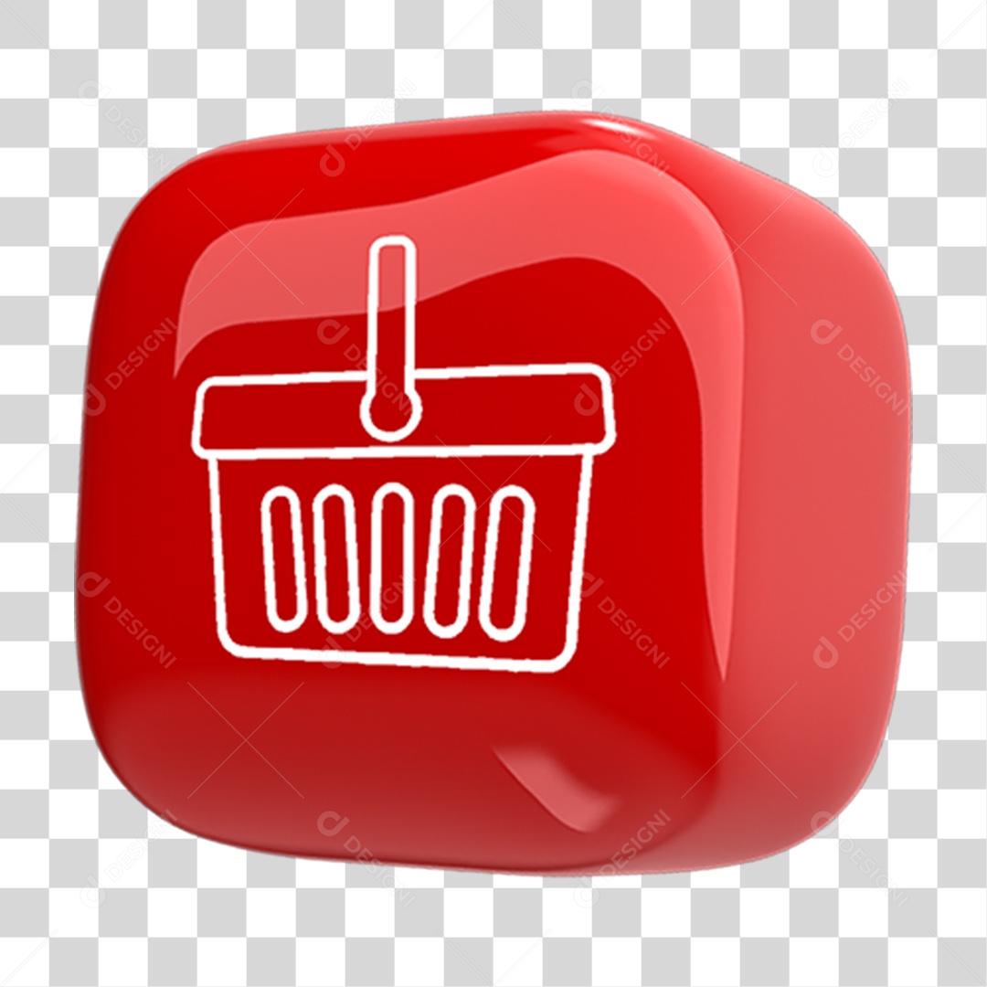 Ícone Cesta de Supermercado PNG Transparente