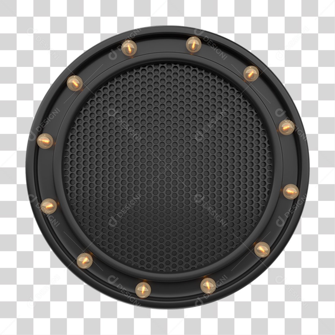 Placa Redonda PNG Transparente