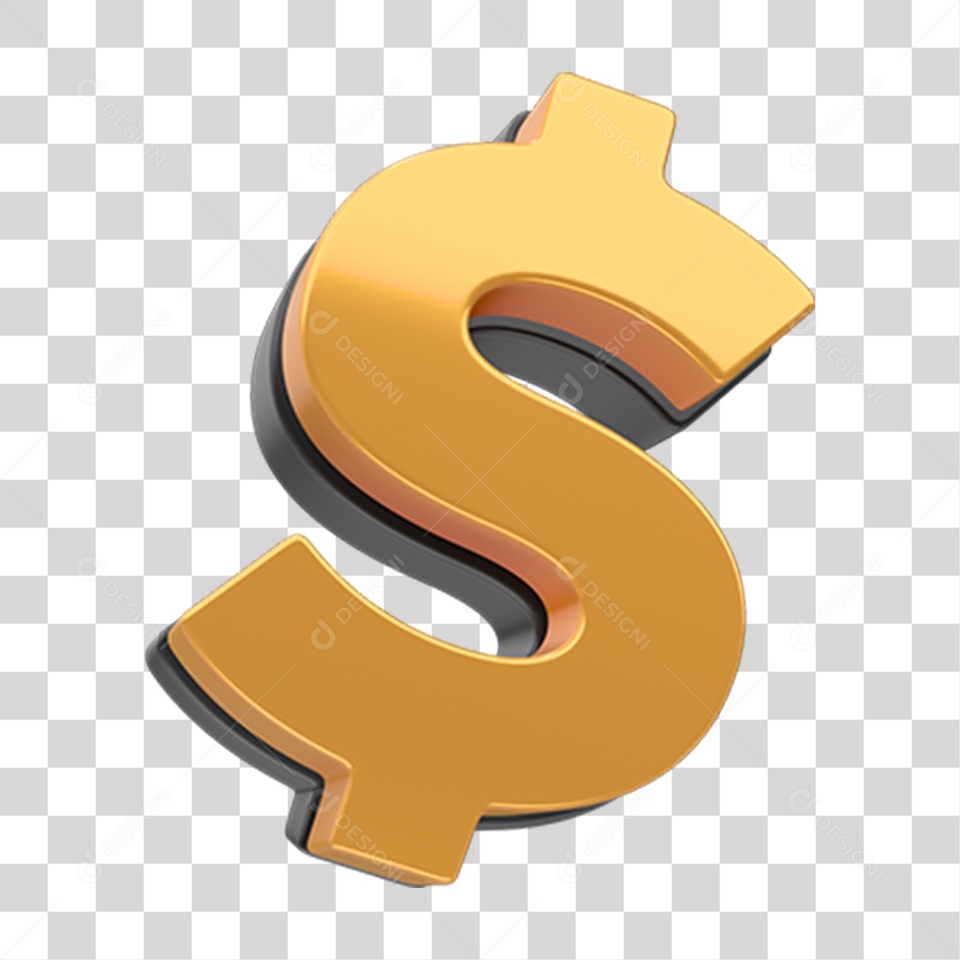 Símbolo Cifrão Dinheiro PNG Transparente