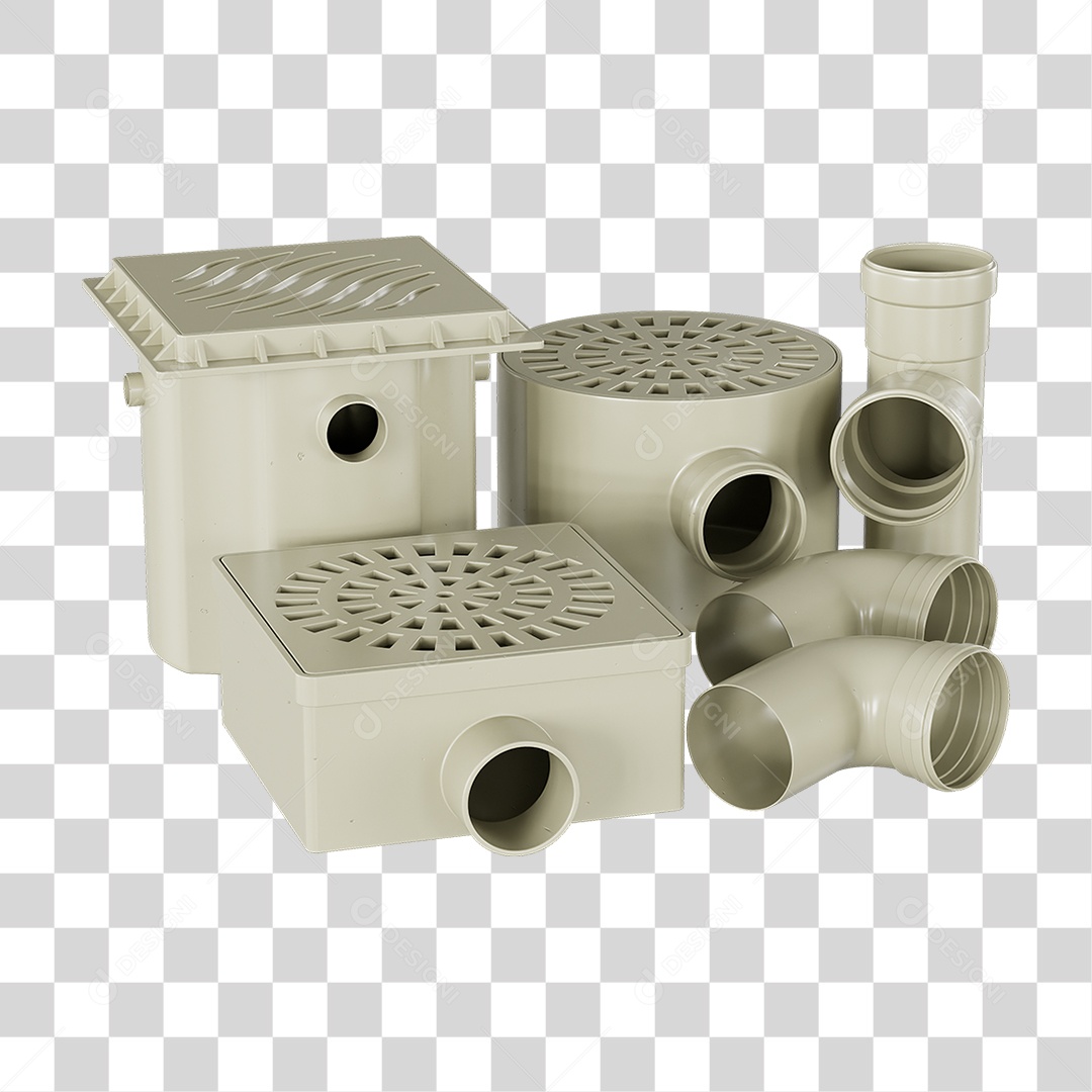 Ralos e Canos Tubos de Pvc PNG Transparente