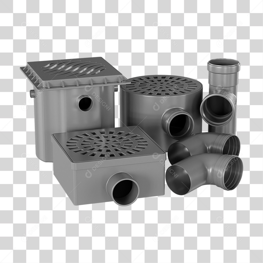 Ralos e Canos Tubos de Pvc PNG Transparente
