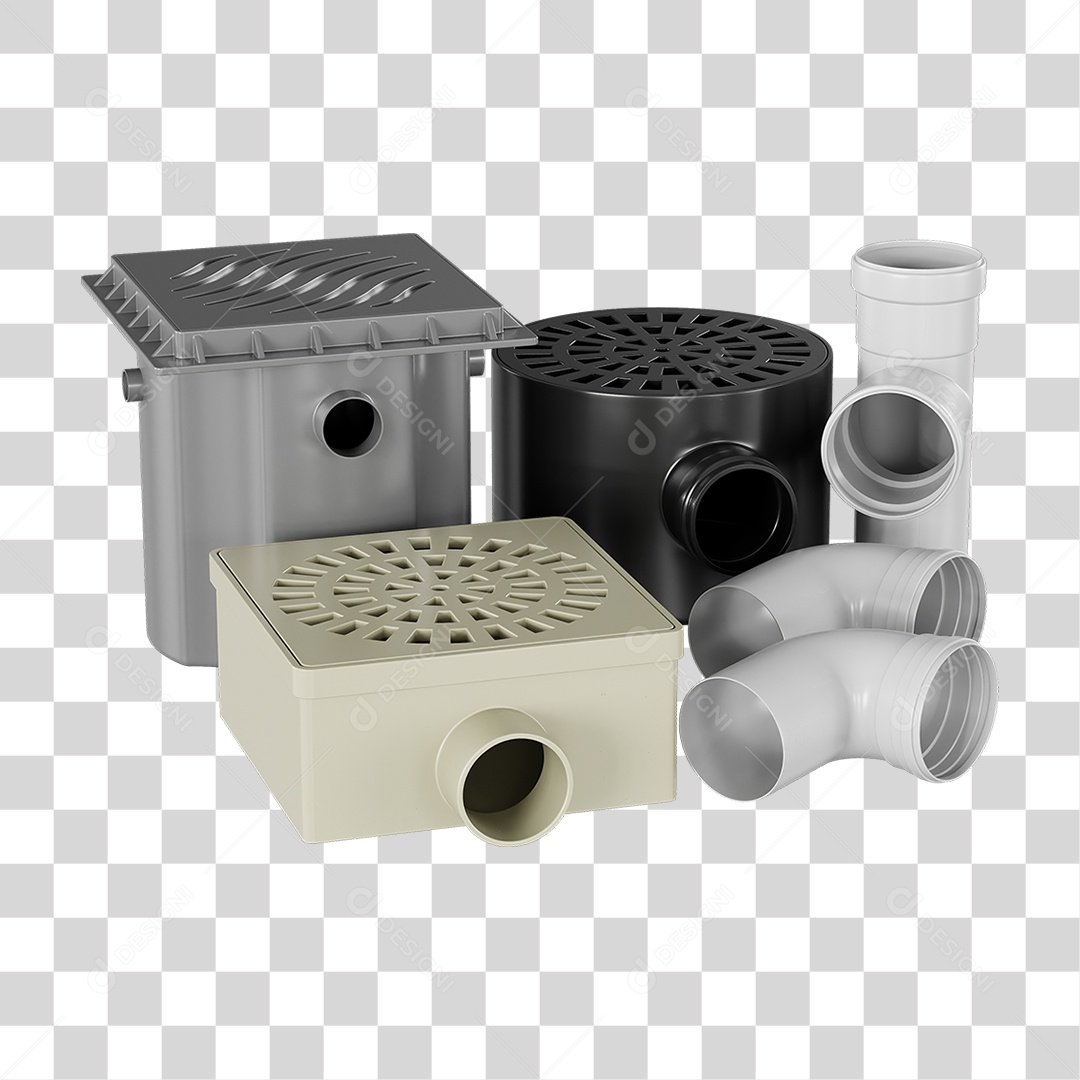 Ralos e Canos Tubos de Pvc PNG Transparente
