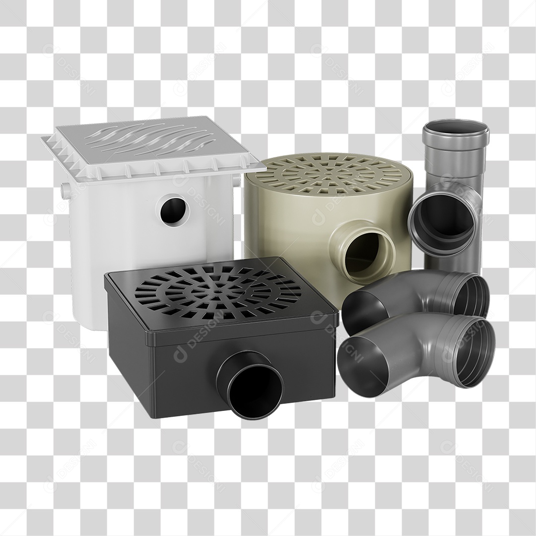 Ralos e Canos Tubos de Pvc PNG Transparente
