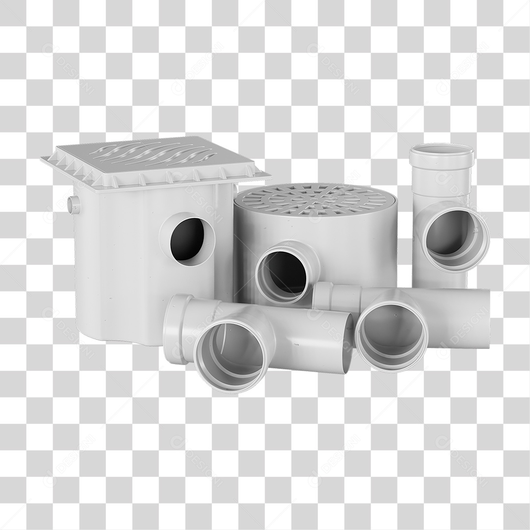 Ralos e Canos Tubos de Pvc PNG Transparente
