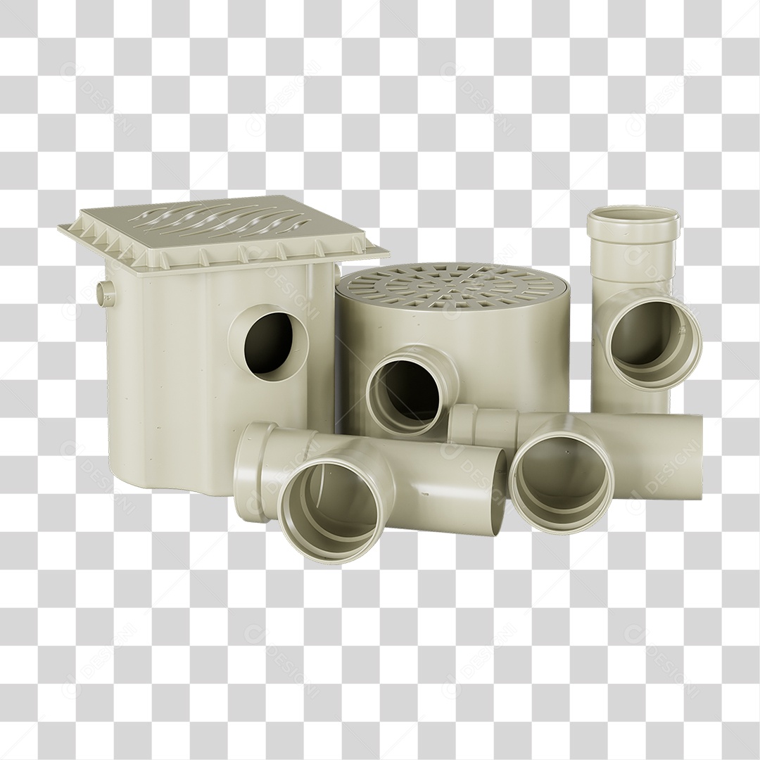 Ralos e Canos Tubos de Pvc PNG Transparente