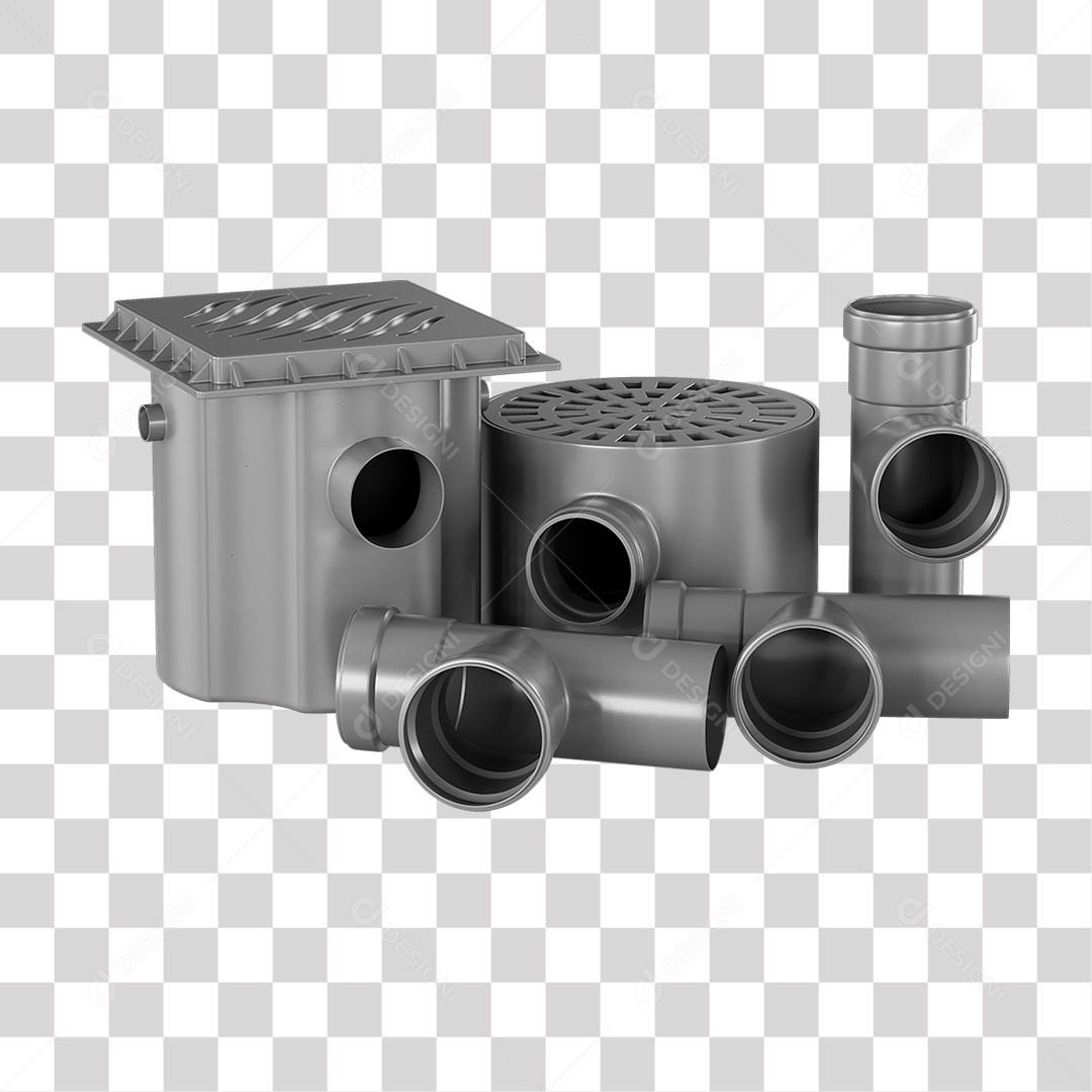 Ralos e Canos Tubos de Pvc PNG Transparente