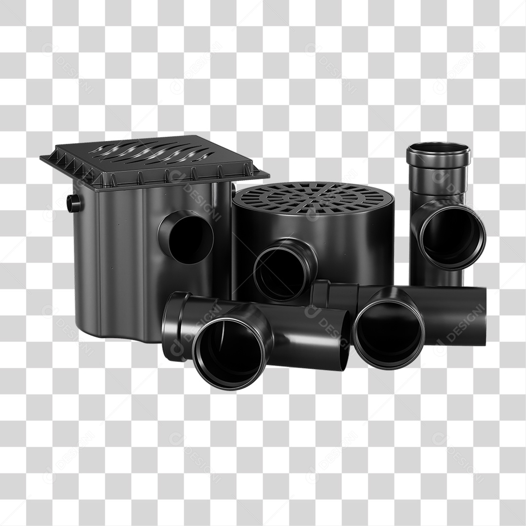 Ralos e Canos Tubos de Pvc PNG Transparente