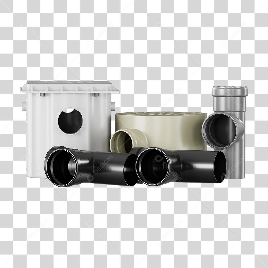 Ralos e Canos Tubos de Pvc PNG Transparente