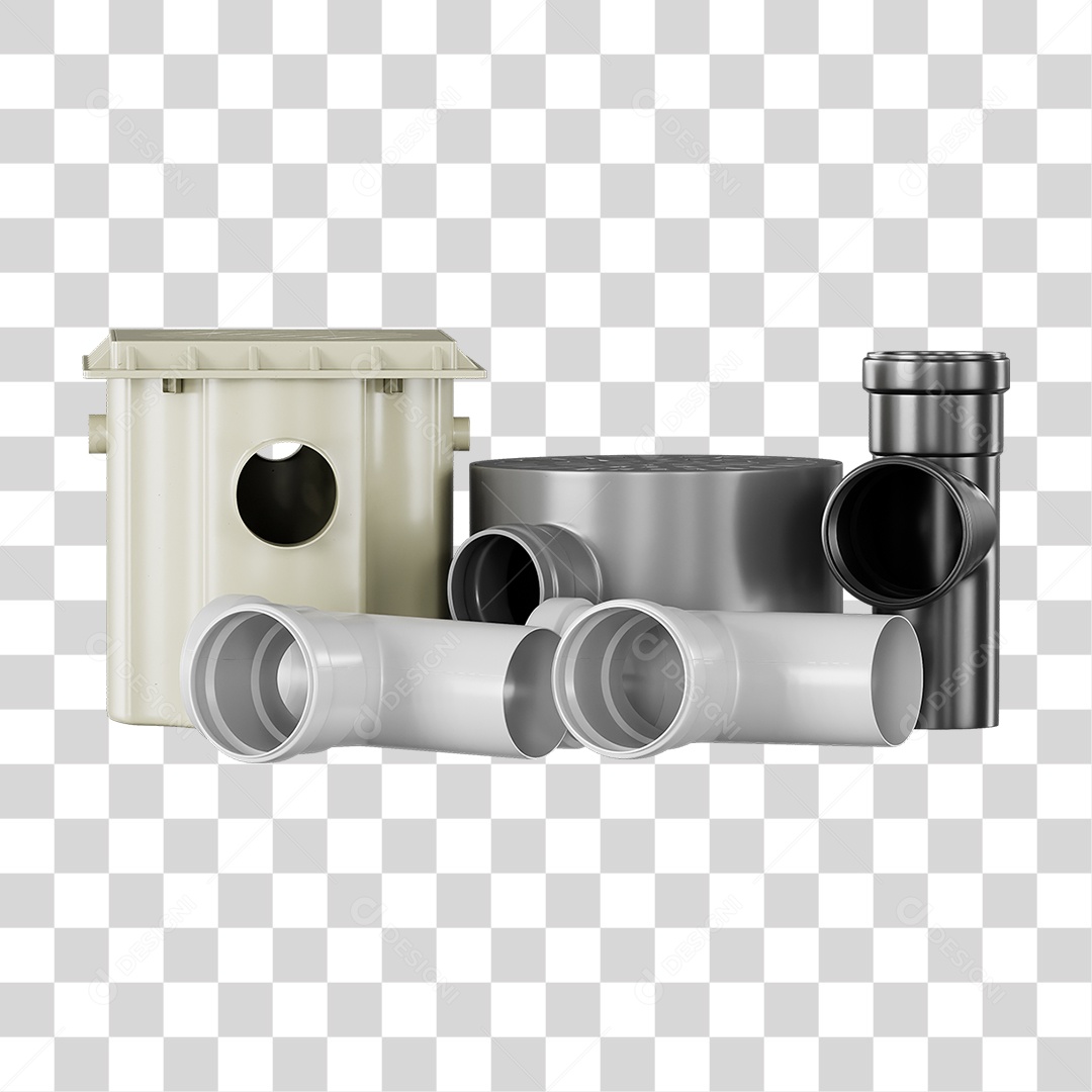 Ralos e Canos Tubos de Pvc PNG Transparente