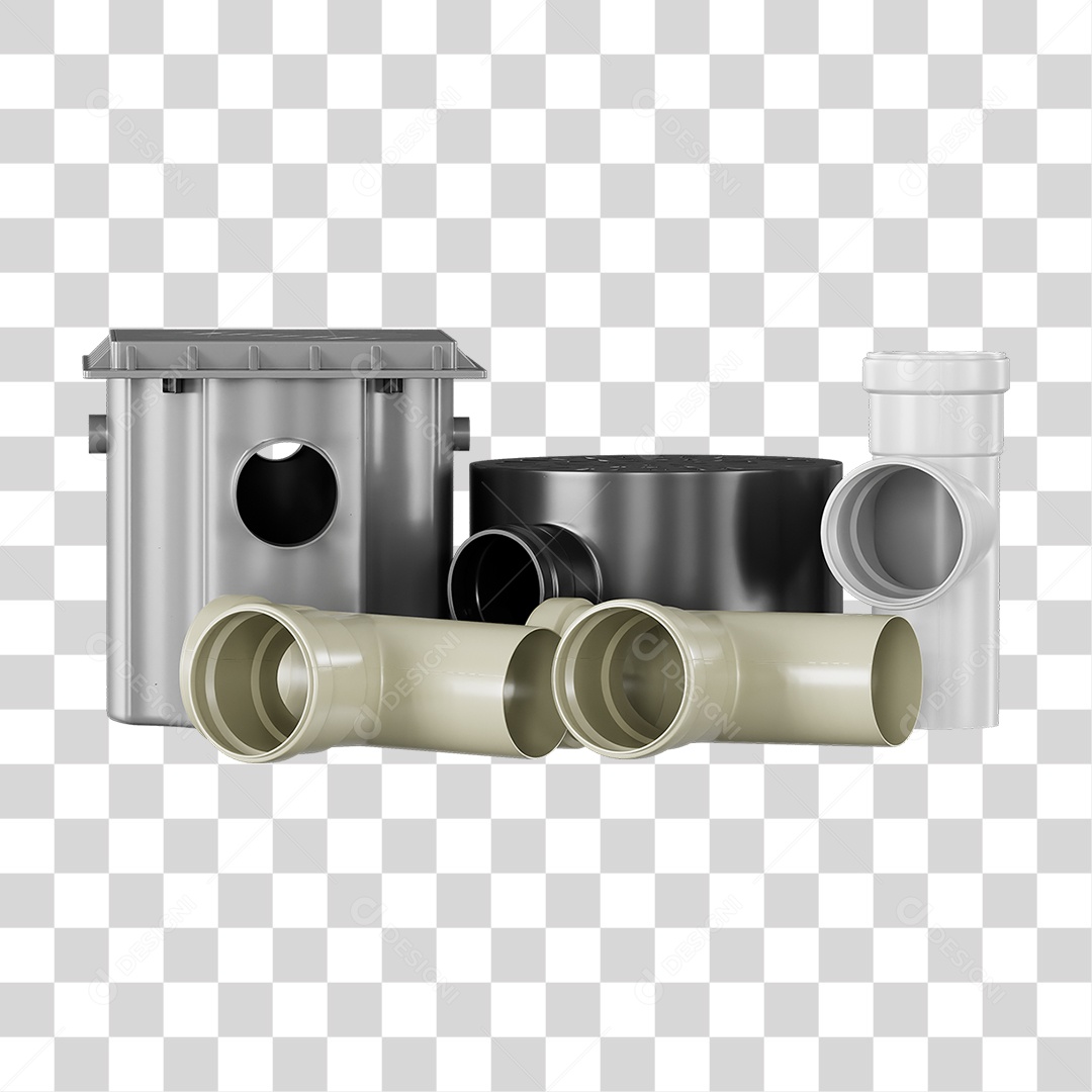 Ralos e Canos Tubos de Pvc PNG Transparente