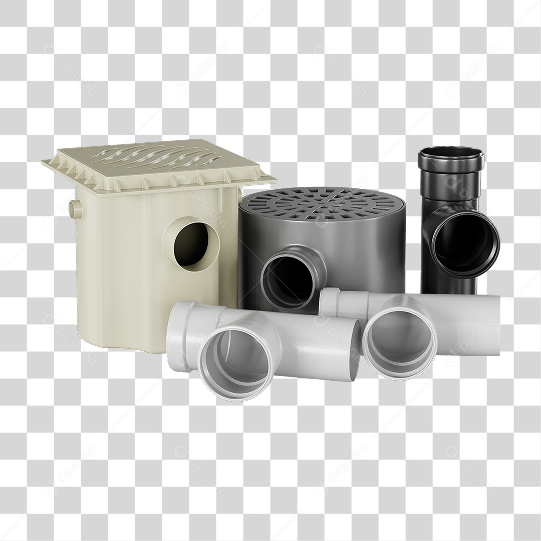 Ralos e Canos Tubos de Pvc PNG Transparente