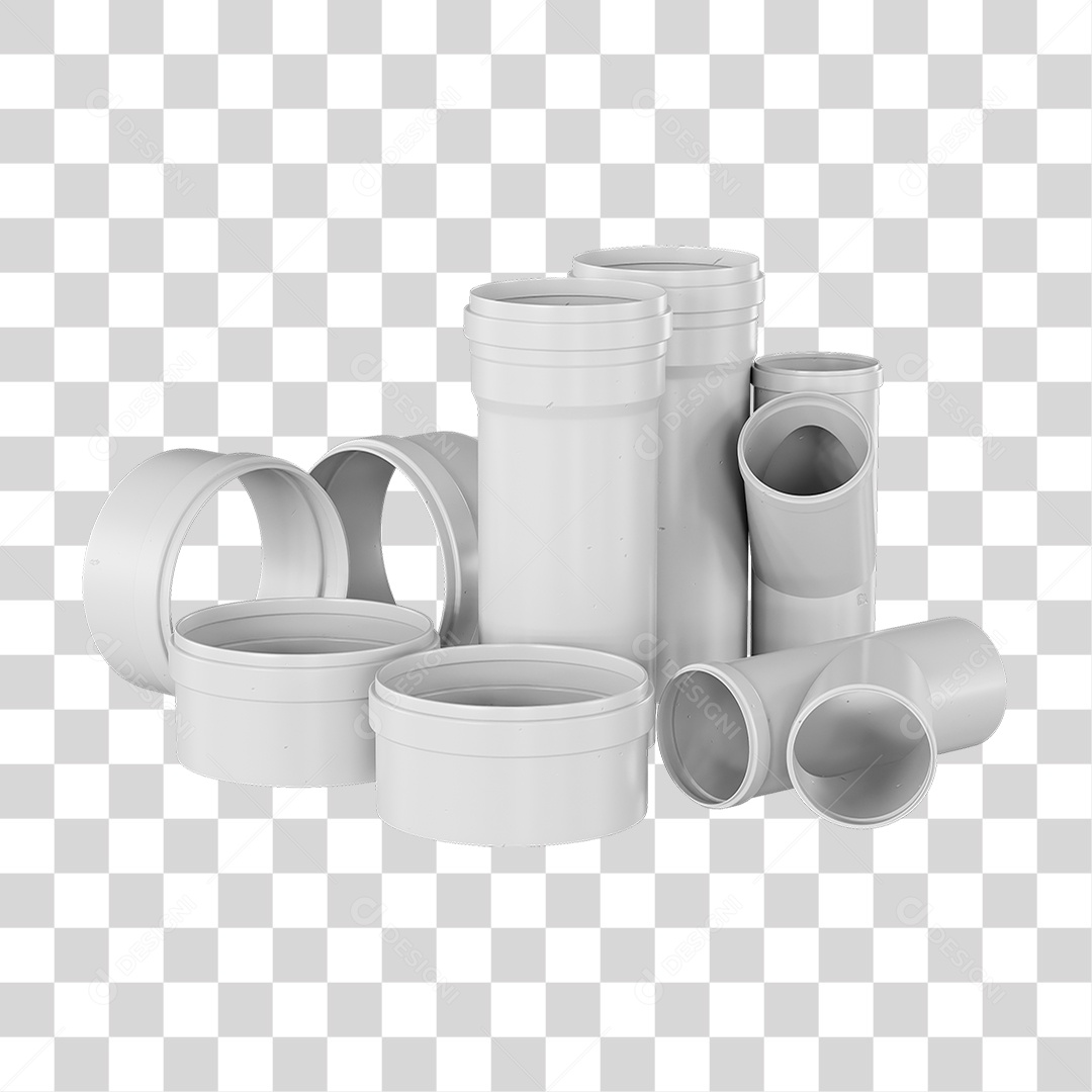 Canos Tubos de Pvc PNG Transparente
