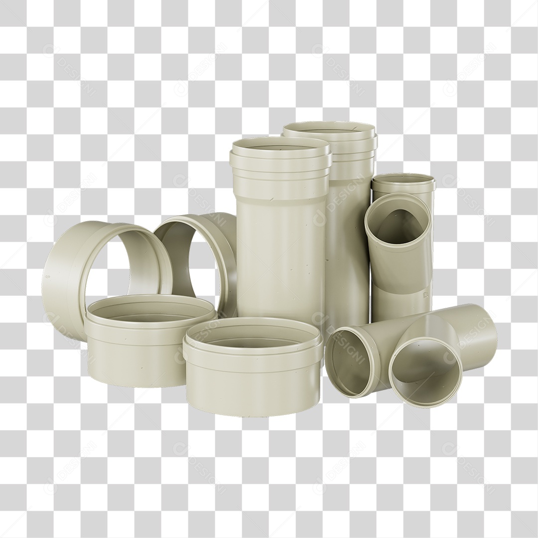Canos Tubos de Pvc PNG Transparente