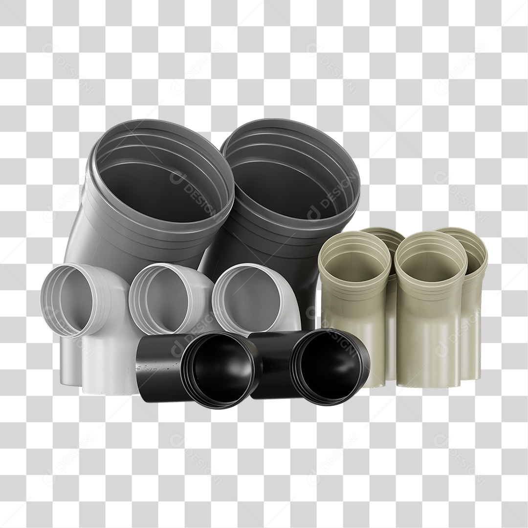 Canos Tubos de Pvc PNG Transparente