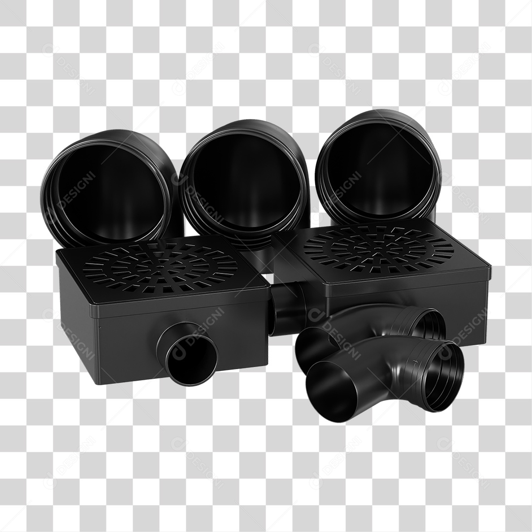 Ralos e Canos Tubos de Pvc PNG Transparente