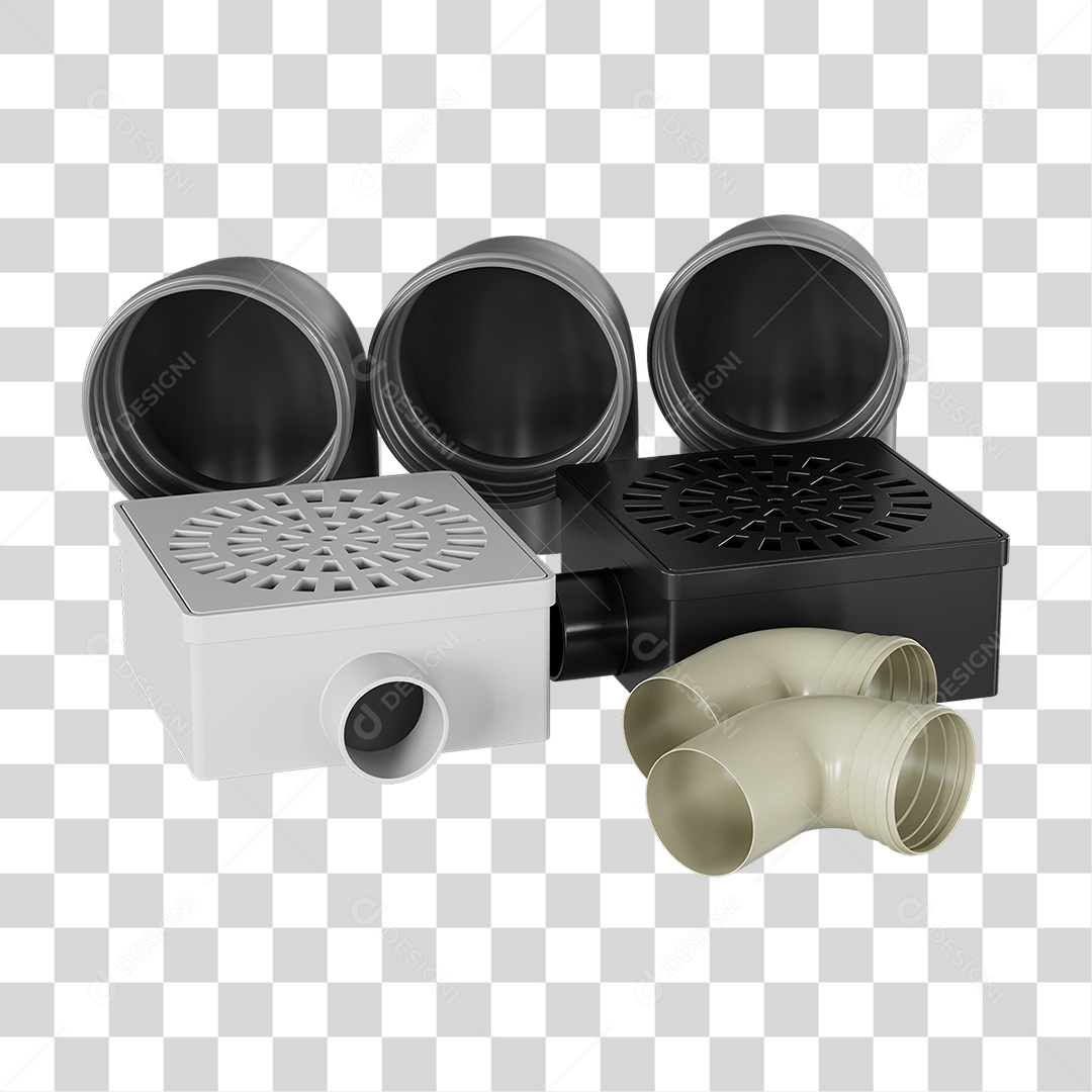 Ralos e Canos Tubos de Pvc PNG Transparente