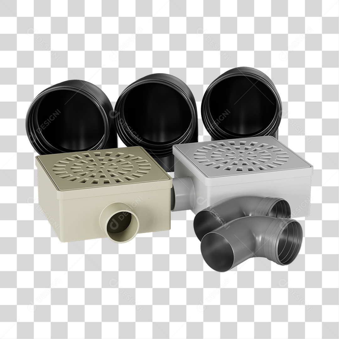Ralos e Canos Tubos de Pvc PNG Transparente