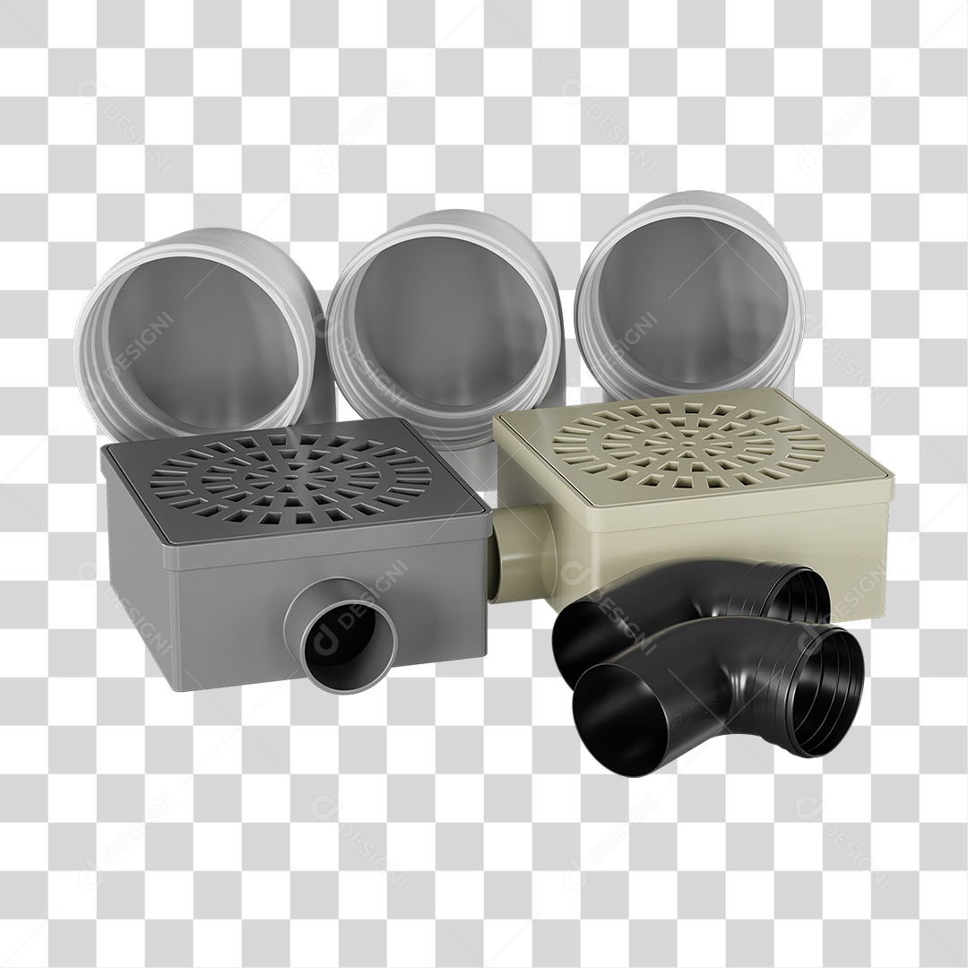 Ralos e Canos Tubos de Pvc PNG Transparente