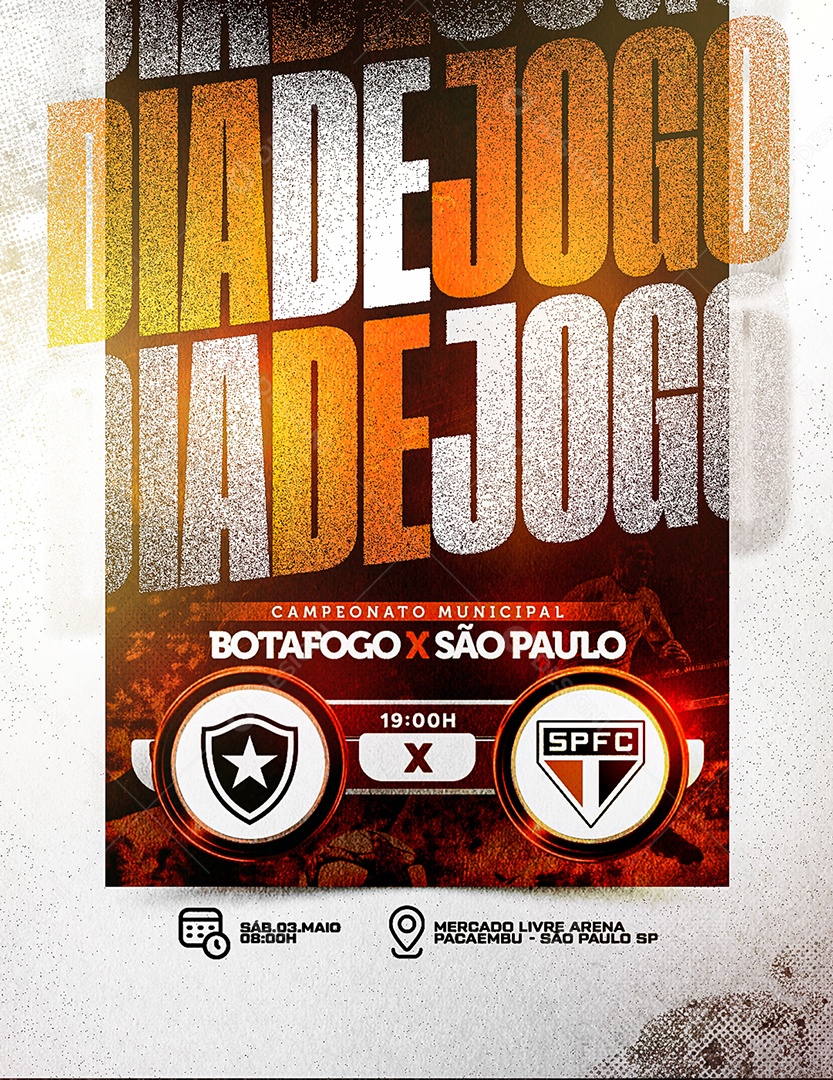 Campeonato Municipal de Futebol Social Media PSD Editável