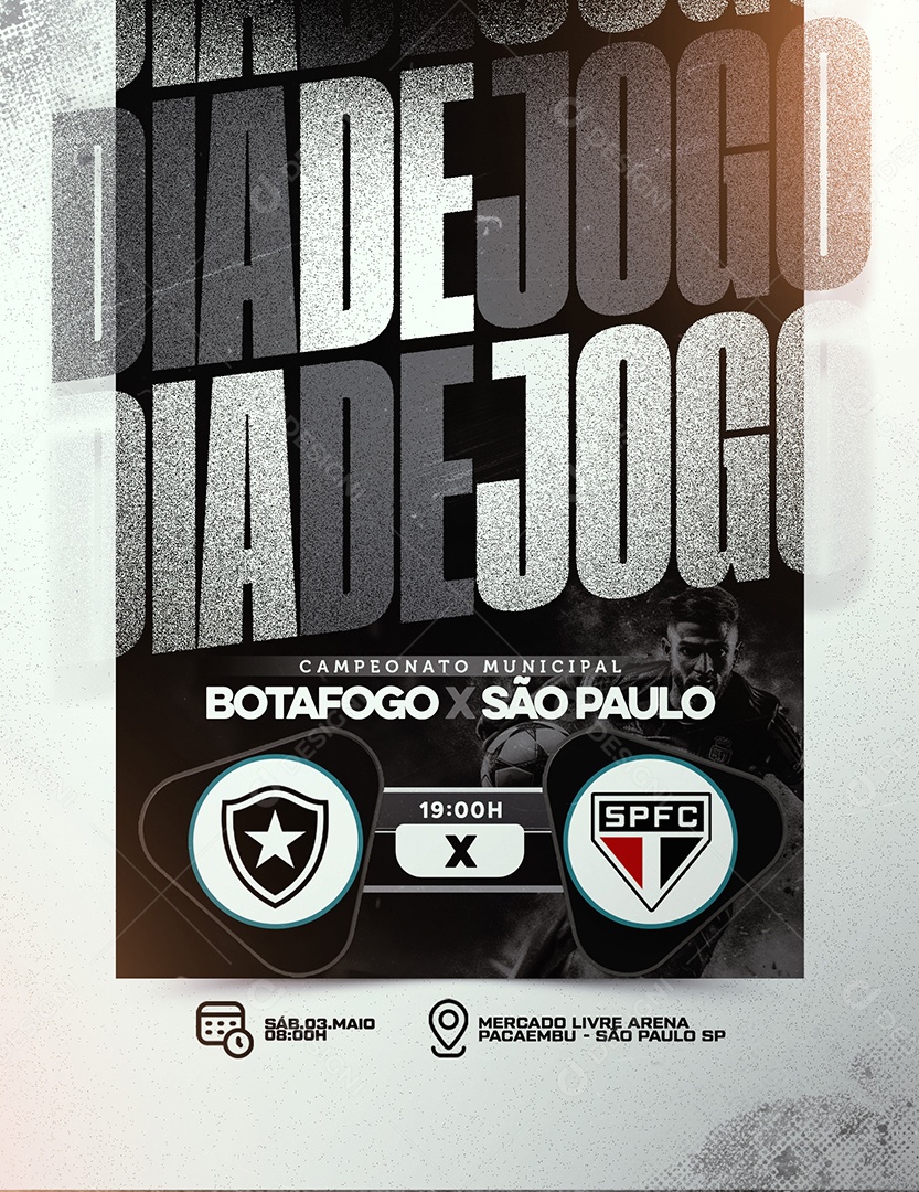 Campeonato Municipal de Futebol Social Media PSD Editável